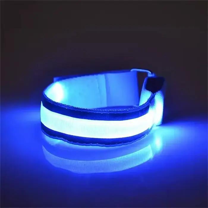 Bande lumineuse LED réfléchissante, nouveau bras, ceinture de sécurité pour la course de nuit, le cyclisme, la course à pied, lumière LED, livraison directe