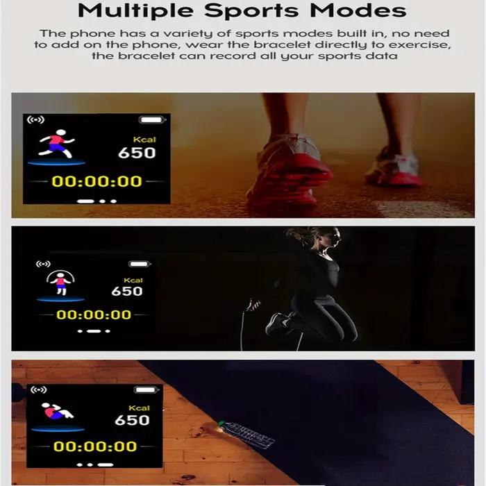 Montre intelligente de sport pour hommes et femmes