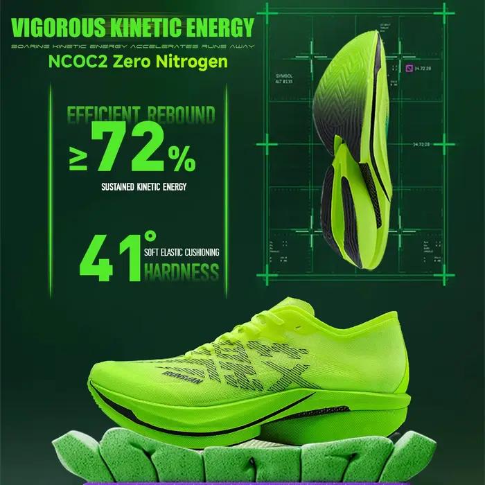 IRUNSVAN chaussures de course sur plaque de carbone pleine longueur avec maille de sport