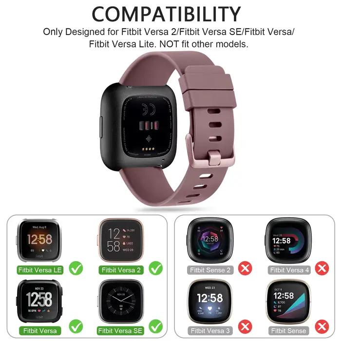 Bracelet de montre en TPU souple pour Fitbit Versa 1/Versa 2/Versa Lite