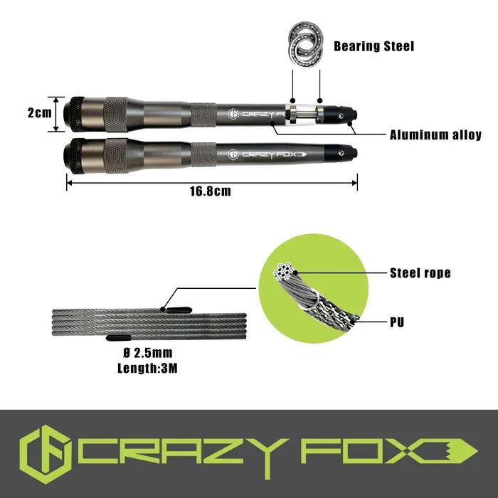 Corde à sauter CRAZY FOXS en alliage d'aluminium pour entraînement cardio rapide et efficace pour homme et femme occasions spéciales