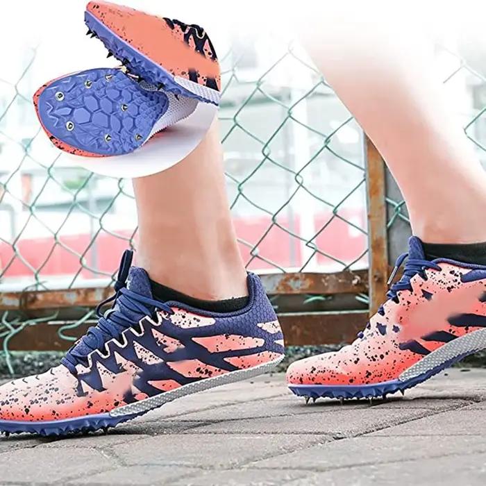 Pointes de piste en carbone pour chaussures de course à pied et athlétisme, avec clé et 5 couleurs pour améliorer la traction et la performance