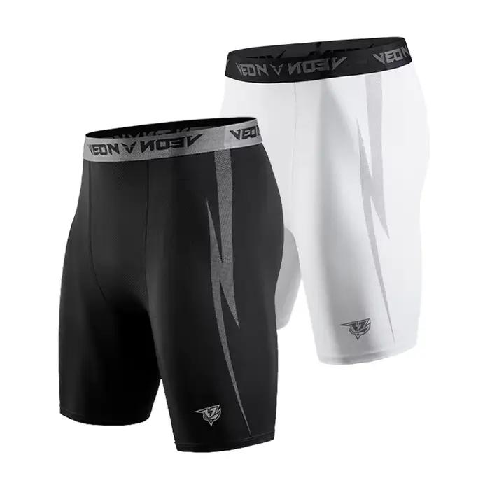 Veidoorn short de Compression sous-vêtements pour hommes Spandex course entraînement athlétique Leggings sport