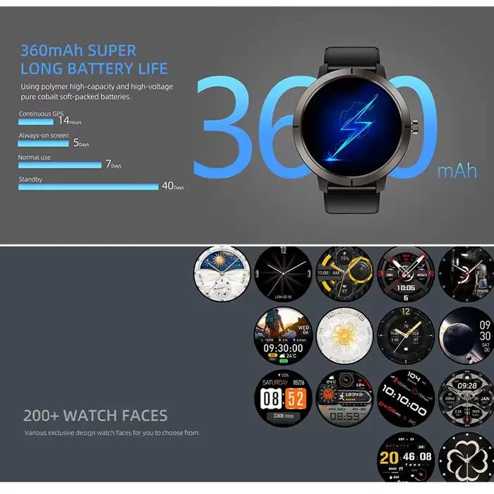 Montre connectée GPS 2026 AMOLED 1.32 HD avec appels Bluetooth