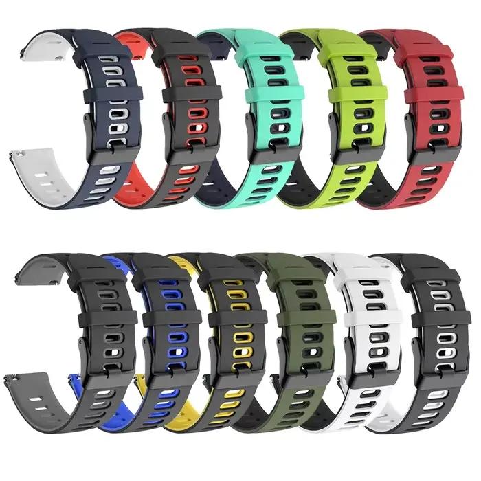 Bracelet de sport en silicone pour montre intelligente Fossil GEN 6 44mm, bracelet de remplacement pour Fossil GEN 5 44mm, GEN 5E 44mm, GEN 5 LTE 45mm, Carlyle, Julianna, Garrett, Carlyle HR, Hybrid Smartwatch HR, Gen 4 Explorist HR, et Sport occasions spéciales