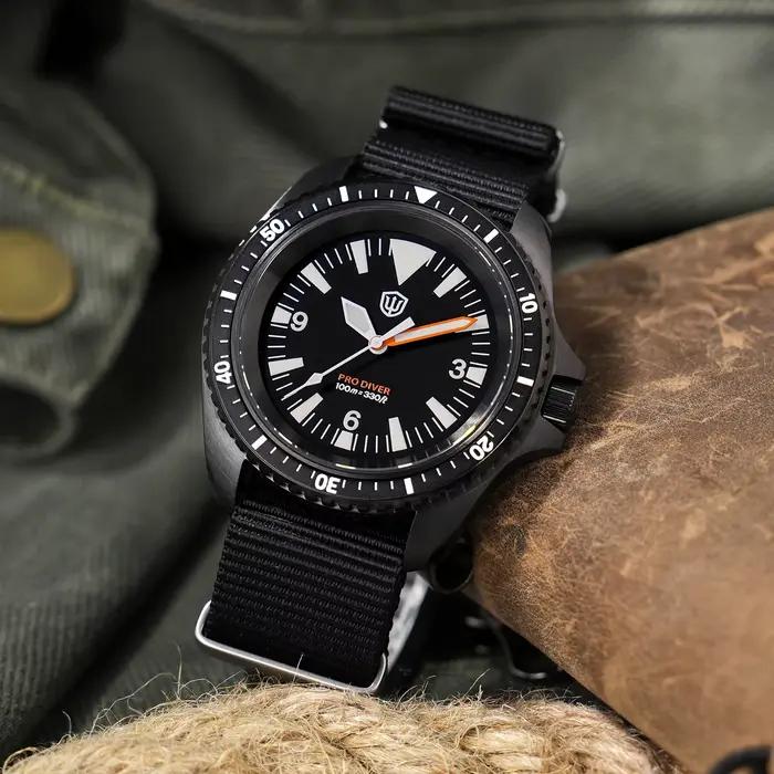 Watchdives WD1980 V3 montre de luxe VH31 balayage secondes mouvement à Quartz AR revêtement verre saphir 10Bar étanche montres pour hommes