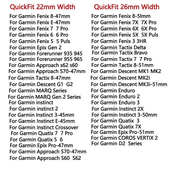 Bracelet Epix 2 pour Garmin Epix Pro (Gen 2) 51mm 47mm