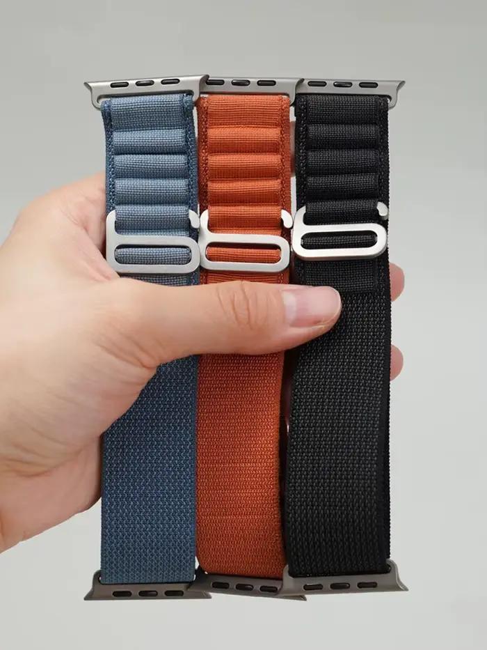 Bracelet Alpine officiel pour Apple Watch ultra 3 2 bandes 49mm 44mm 45mm 46mm 42mm 41mm 40mm correa iWatch série 11 10 9 8 7 6 SE 3