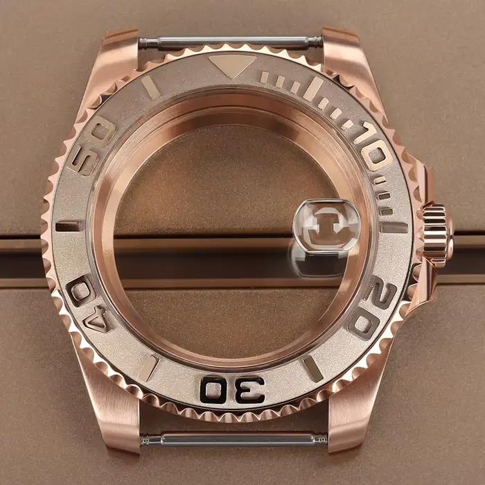 Boîtier de montre de plongée en or Rose 40mm 20ATM