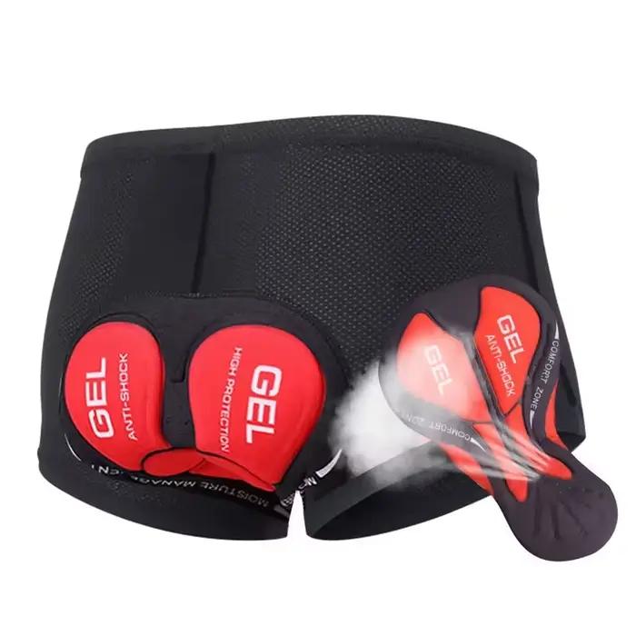 Sous-vêtements de cyclisme Shorts 5D Gel Pad respirant antidérapant
