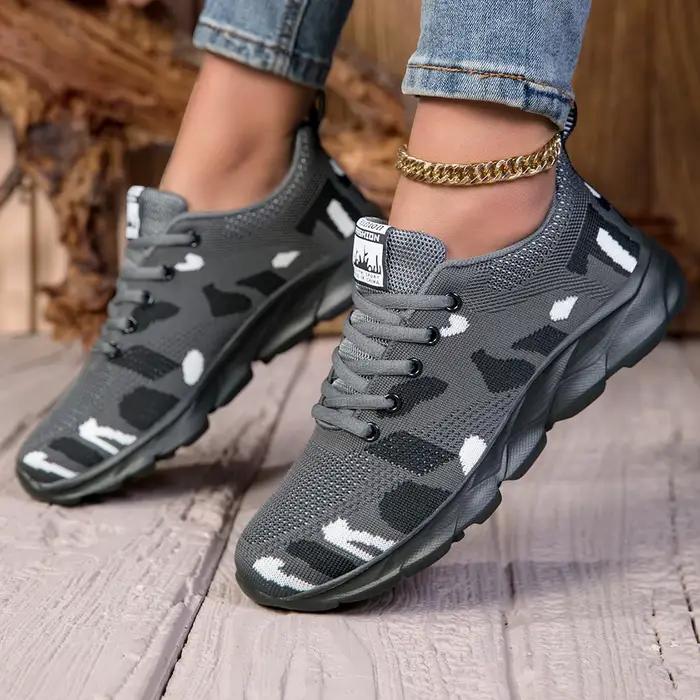 Baskets légères camouflage pour femmes