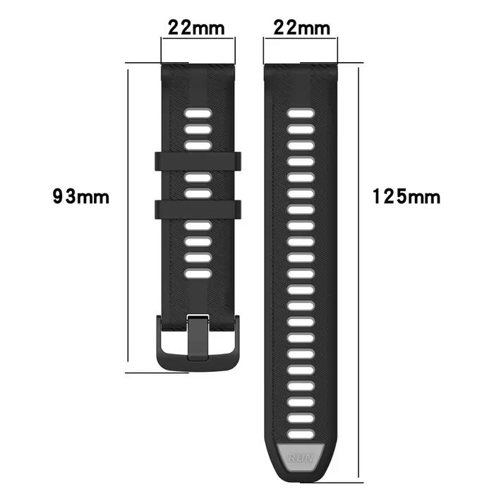 Bracelet de Sport en Silicone pour Garmin Forerunner 965