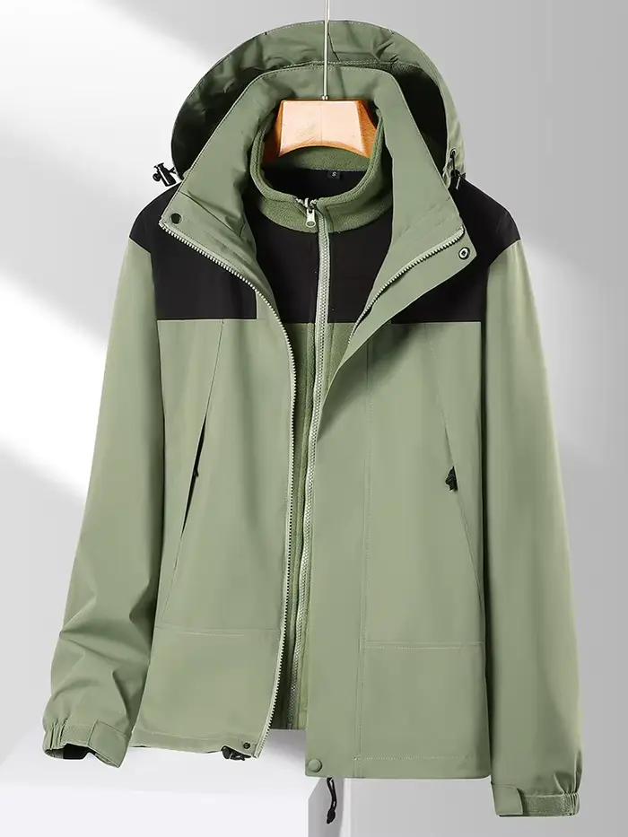 Vêtements d'extérieur 3 en 1 pour hommes et femmes
