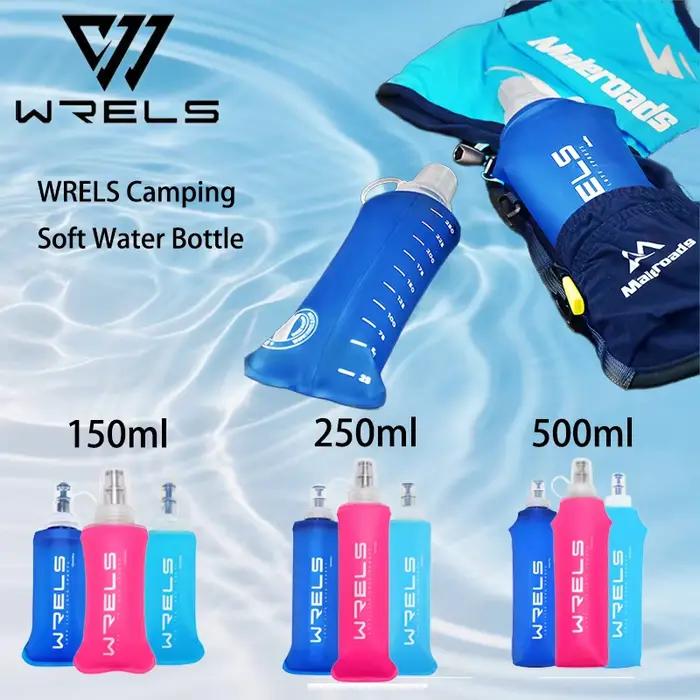 WRELS Camping bouteille d'eau douce boire Sport sac pliant flacon en plein air course hydratation Pack taille vélo sans BPA