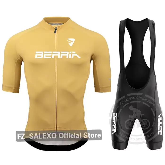 Ensemble de maillot de cyclisme à manches courtes pour hommes