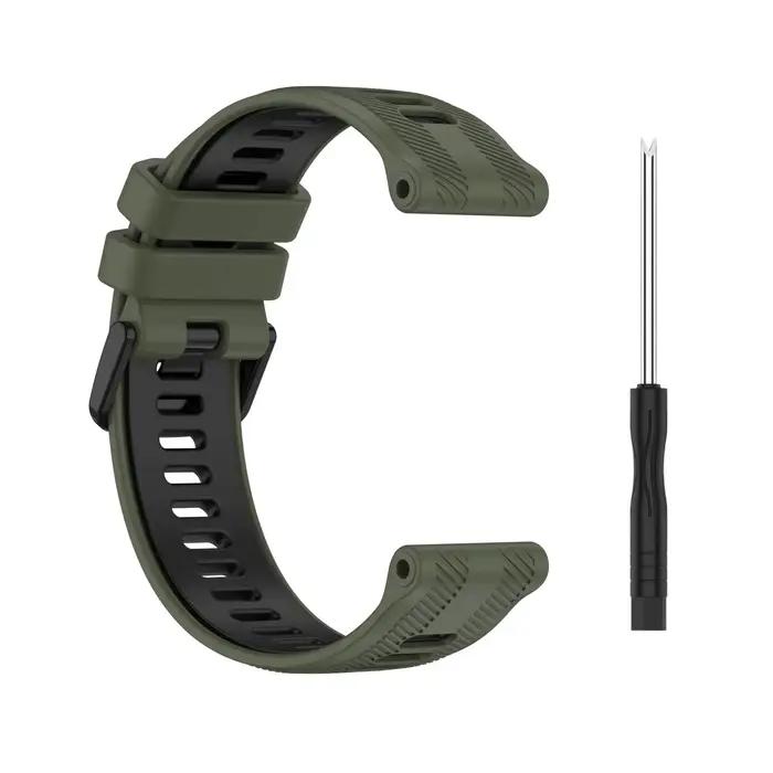Bracelet en Silicone souple pour Garmin Forerunner 965 256 955 945 935 745 Fenix 5 6 7 pro saphir solaire EPIX instinct