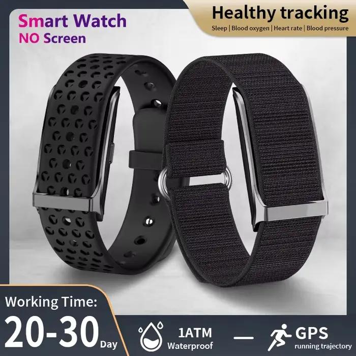 LIGE-Montre intelligente de sport sans écran, autonomie de 20 jours, autonomie de 24 heures, surveillance de la pression artérielle en oxygène dans le sang, bracelet intelligent, 2025