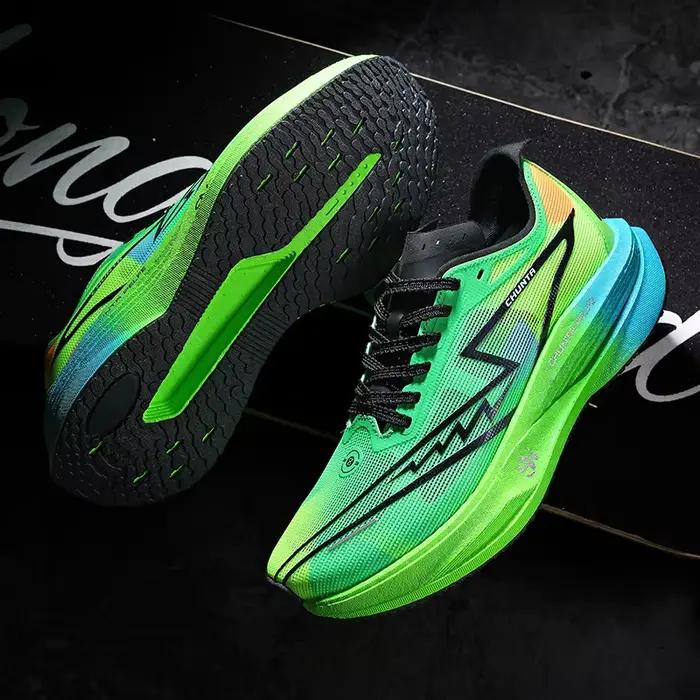 Chaussures de course pour hommes avec plaque en carbone, spéciales marathon, respirantes, légères, confortables pour femmes, baskets de loisirs Chunta