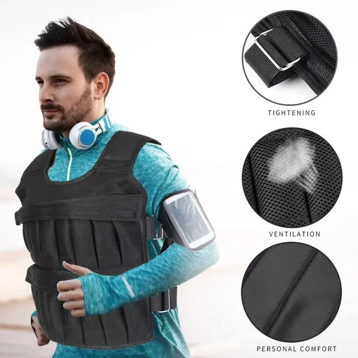 Gilet lesté réglable 3/15/35 kg pour l'entraînement