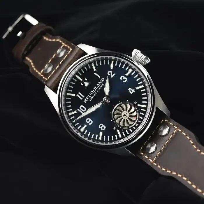 Hruodland 2025 nouvelle montre mécanique pour hommes mouette ST3620 pilote rétro 43MM Bgw-9 lumineux saphir cristal Turbine Reloj Hombre