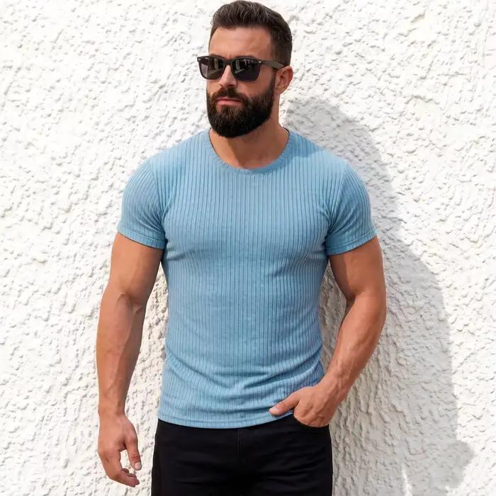 T-shirt de course à manches courtes pour hommes