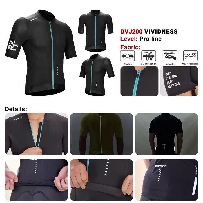 DAREVIE Maillot de cyclisme anti-UV éventuelles F 50 + pour homme et femme