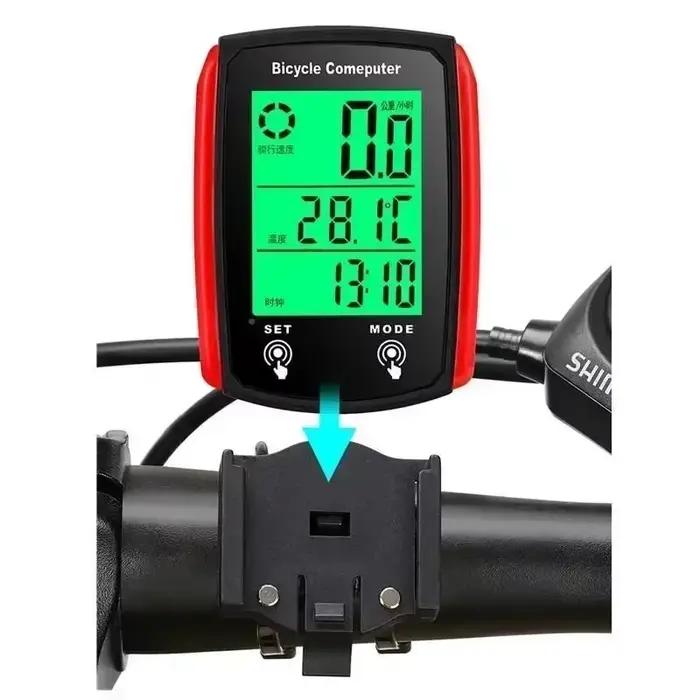 Ordinateur de vélo filaire LED compteur de vitesse de vélo numérique odomètre écran tactile ordinateur de cyclisme étanche avec rétro-éclairage