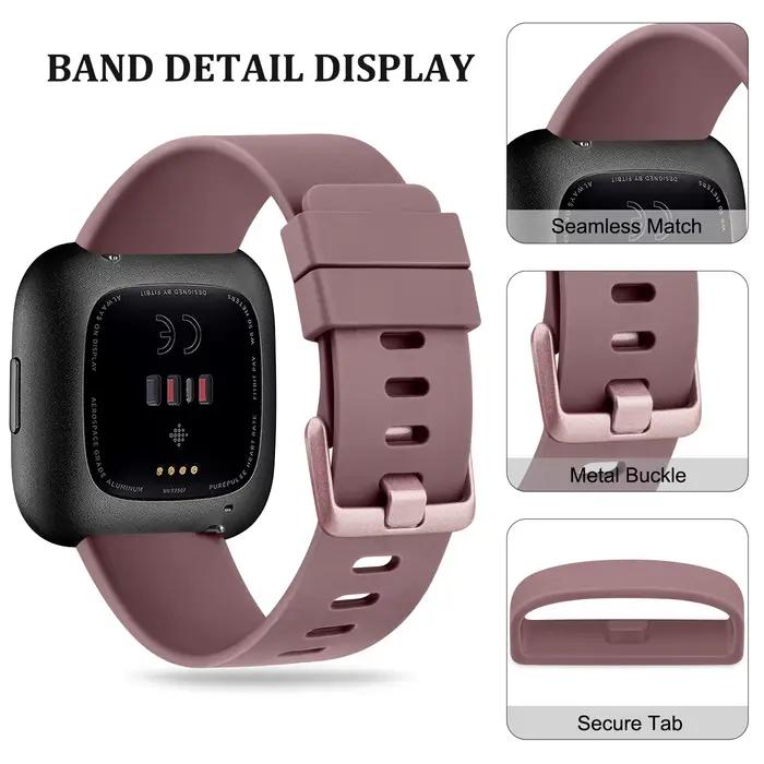 Bracelet de montre en TPU souple pour Fitbit Versa 1/Versa 2/Versa Lite