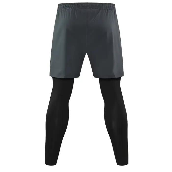 Pantalon de course 2 en 1 pour hommes