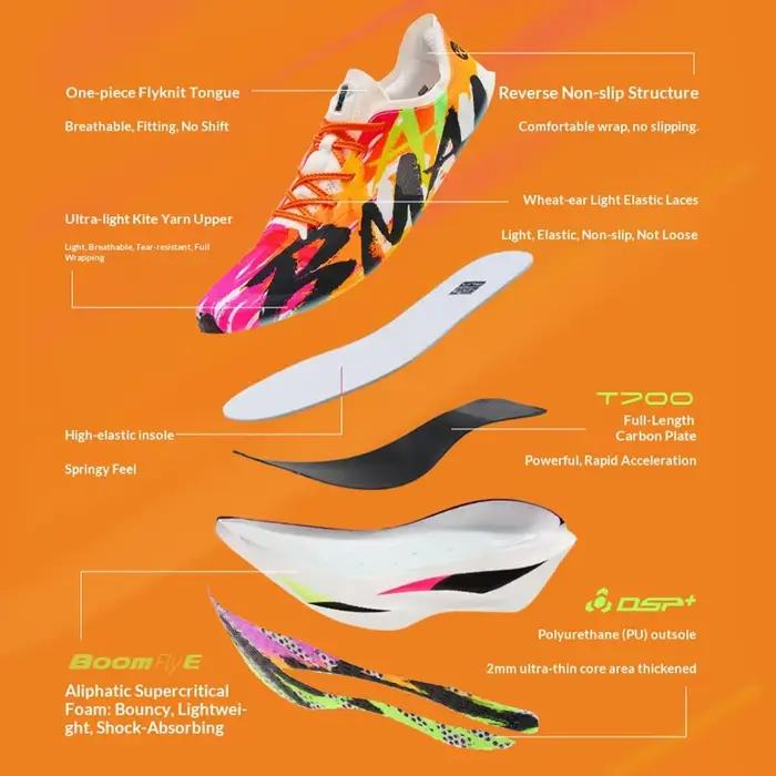 BMAI Chaussures de course respirantes pour homme
