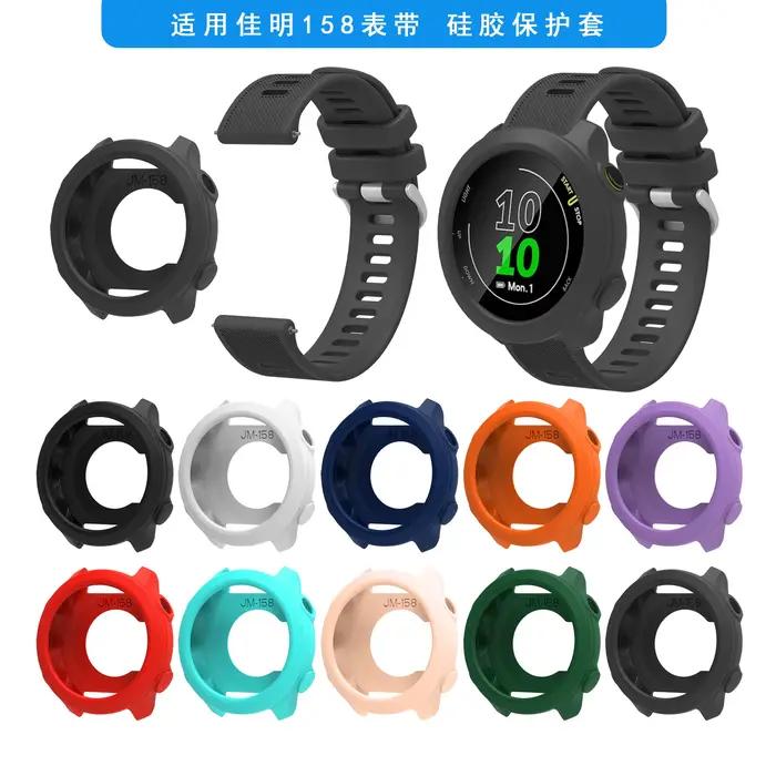 Bracelet en Silicone + étui de protection pour Garmin Forerunner 158 55, bracelet de montre/protecteur de remplacement