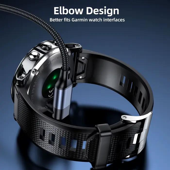 Câble de charge USB-C pour Garmin Fenix 8 E 7 7X 7S 6 Solar Forerunner 970 965 955 USB A charge rapide durabilité polyvalence