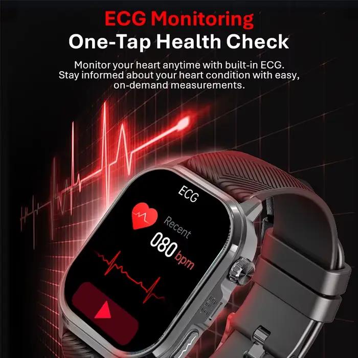 Montre connectée VALDUS CARDIGO 2026 avec GPS, suivi de santé et assistance vocale pour homme et femme, idéale pour sportifs et personnes soucieuses de leur bien-être