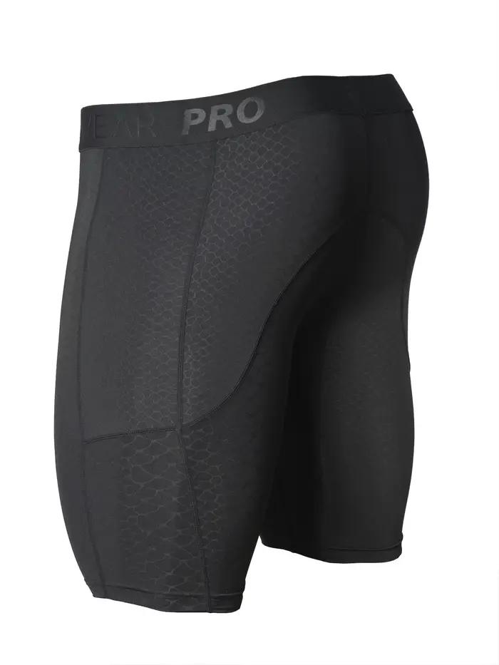 Sous-vêtements pour hommes, poches latérales de sport, course à pied, Fitness, poche intérieure avant, motif serpent en relief, évacuation de l'humidité, séchage rapide