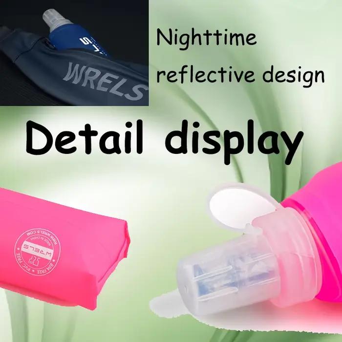 WRELS Camping bouteille d'eau douce boire Sport sac pliant flacon en plein air course hydratation Pack taille vélo sans BPA
