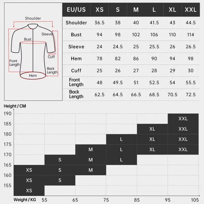 RION Maillot de cyclisme pour hommes respirant à séchage rapide coupe ajustée à manches courtes sans couture