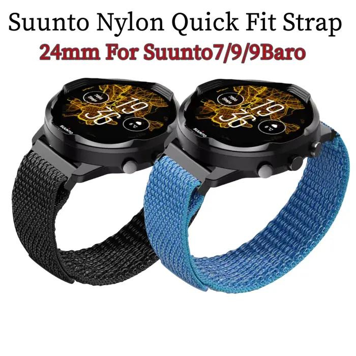 Bracelet de montre en nylon souple multicolore pour Suunto 7 9 9Baro D5 sportif confortable à offrir pour homme femmes occasions spéciales