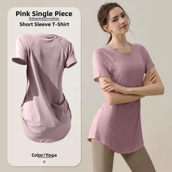 T-shirt de sport décontracté d'été à manches courtes pour femme
