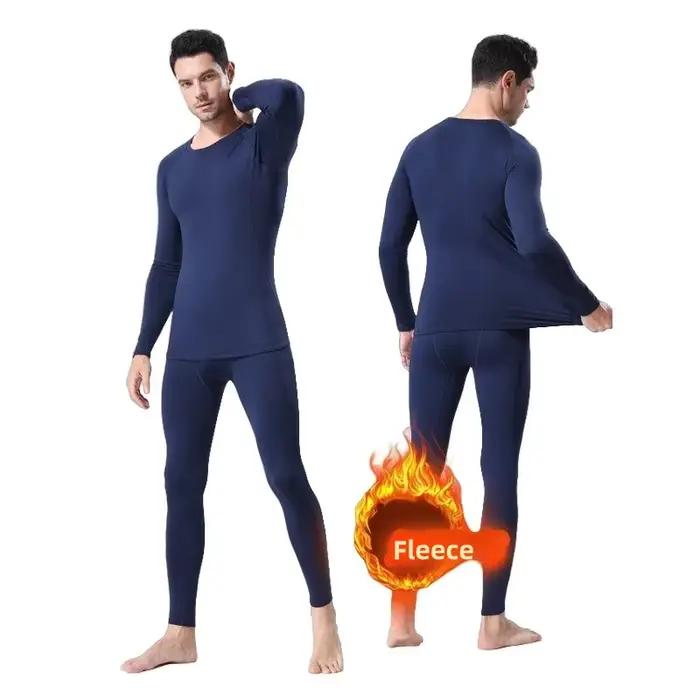 Sous-vêtements de sport pour hommes collants de Compression thermique polaire couche de Base de Ski survêtement Ski