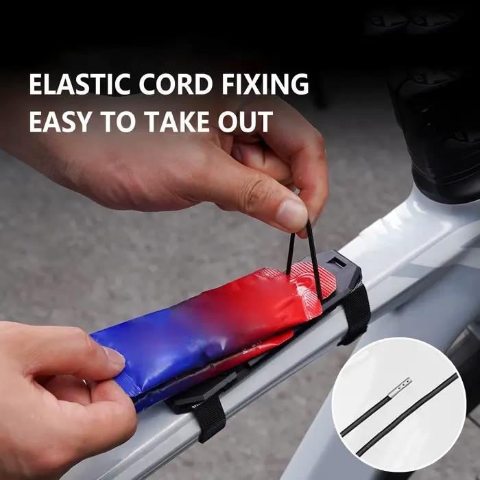 Support de gel énergétique pour vélos de montagne support portable stable anti-chute avec boucles élastiques accessoire de cyclisme pour la conduite en extérieur pour femmes hommes adultes occasions spéciales randonnées courses de triathlon