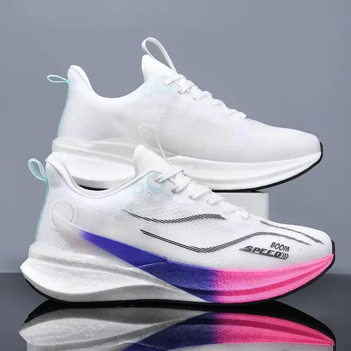 Chaussures de course pour hommes avec plaque en carbone