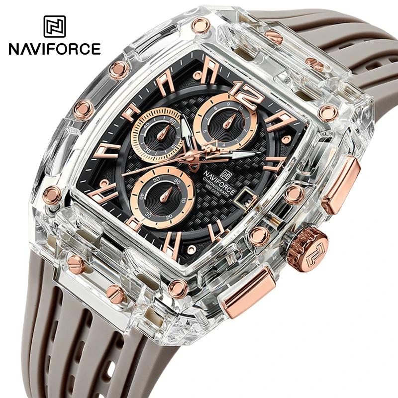 Nouveau NAVIFORCE hommes montres multifonctions à Quartz mode sport chronographe 5ATM étanche bracel