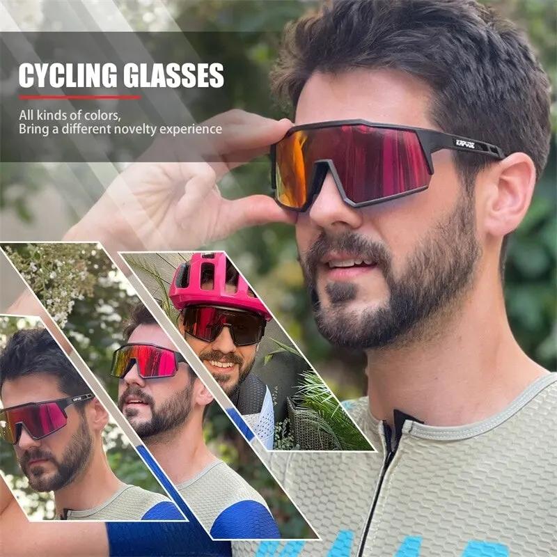 Kapvoe-Lunettes de soleil polarisées ultra légères pour le cyclisme, équipement de protection, VTT,