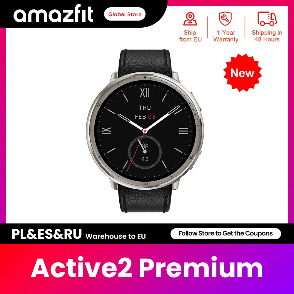 Nouvelle montre connectée Amazfit Active 2 Premium, jusqu'à 10 jours d'autonomie, plus de 160 modes 