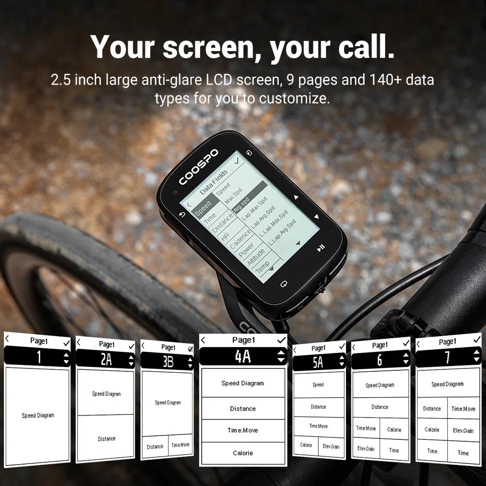 COOSPO ordinateur de vélo CS500 GPS Route Navigation odomètre de cyclisme sans fil compteur de vitesse de vélo chronomètre de Cycle ANT + Bluetooth5.0