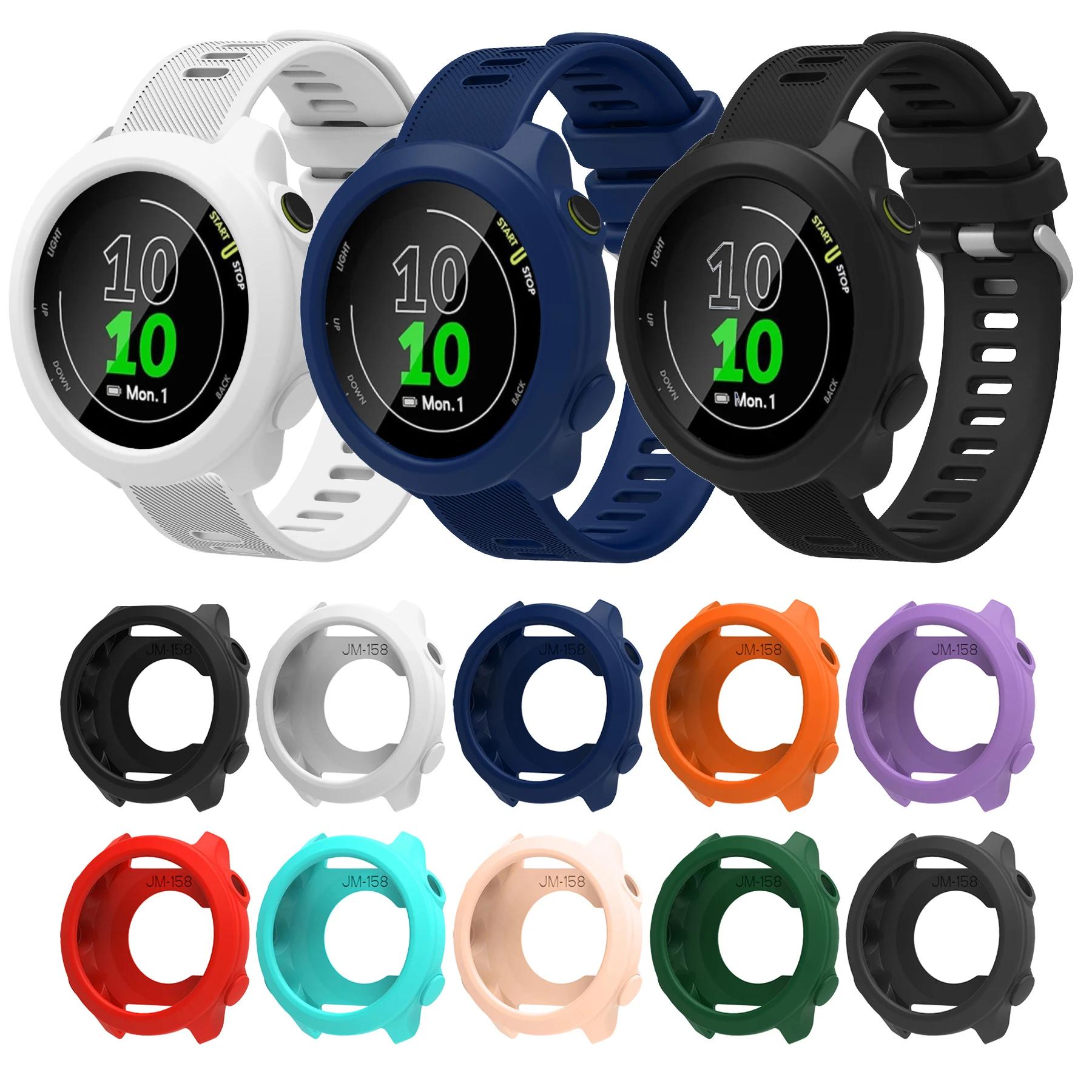 Bracelet en Silicone + étui de protection pour Garmin Forerunner 158 55, bracelet de montre/protecteur de remplacement