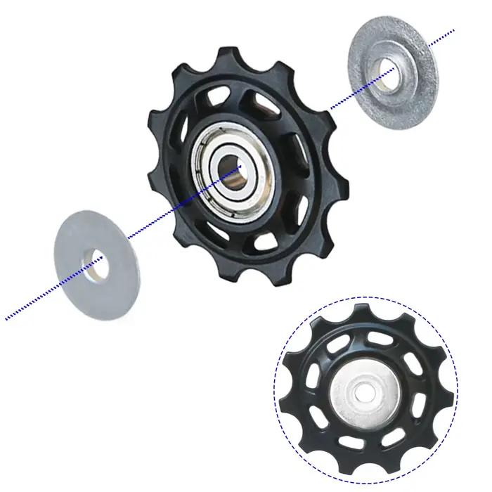 11T 12T 13T 14T roulement vtt vélo roue de guidage arrière vélo de route Jockey dérailleur arrière p