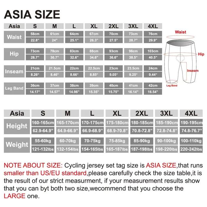 X-TIGER Cyclisme Cuissard Vélo Collants TriDuvet 5D Gel Rembourré Pro LyJean-Vélo Shorts Respirant H