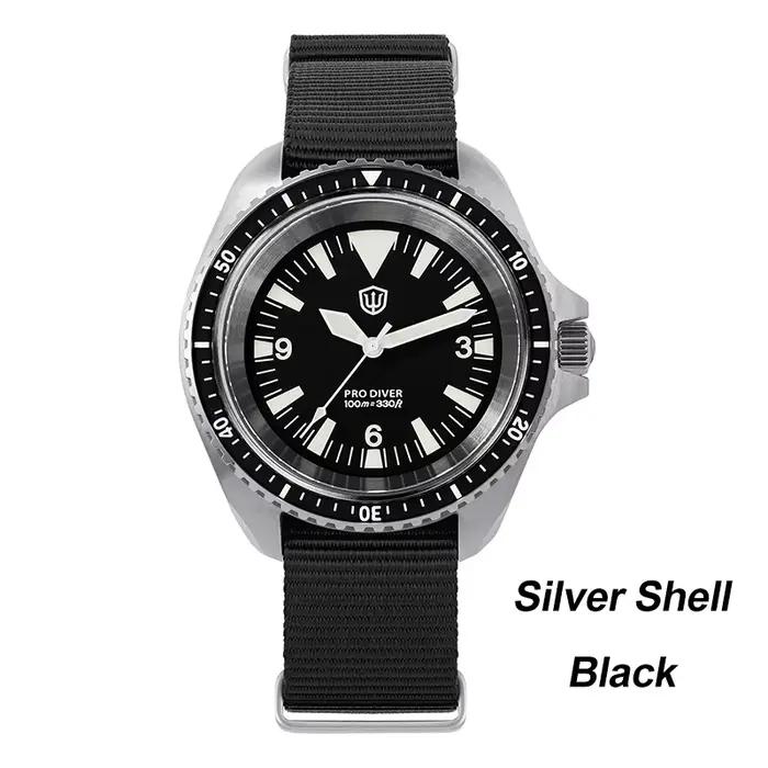 Watchdives WD1980 V3 montre Vintage VH31 mouvement à Quartz montres en acier inoxydable saphir lumin