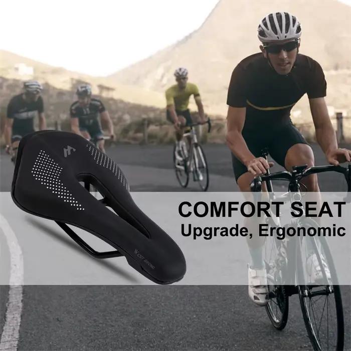 WEST VÉLO Ultraléger Montagne Vélo Selle VTT Court Nez Vélo De Route Siège PU En Cuir Creux Prostati